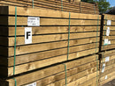 UC4 Incised Green Treated Softwood Sleeper 200mm x 100mm