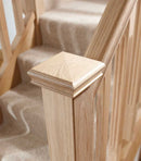 Oak Pyramid Newel Half Cap