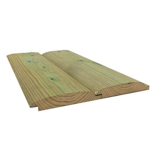 Treated Rebated Log Lap (17mm Thick x 105mm Cover) :  £2.15 per metre