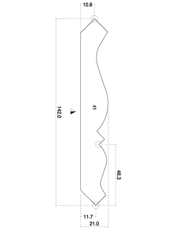 Pine Cornice 142mm x 21mm Finished Size