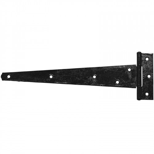 450mm 18" No.121 Medium Tee Hinges - PREPACKED Black