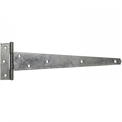 400mm 16" No.121 Medium Tee Hinges - PREPACKED Black