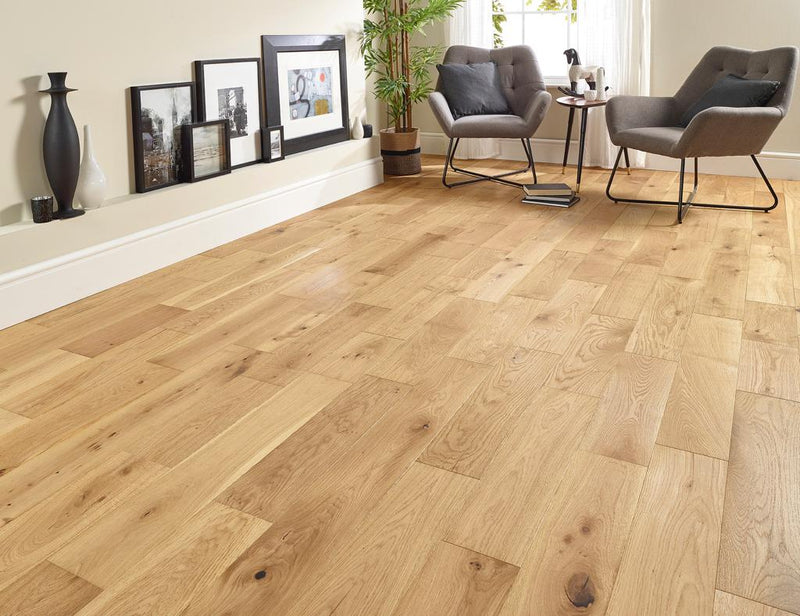 14mm x 150mm Rustic Engineered Oak Brushed & Oiled Flooring (1.44m2 Per Box) £25.95 Per m2