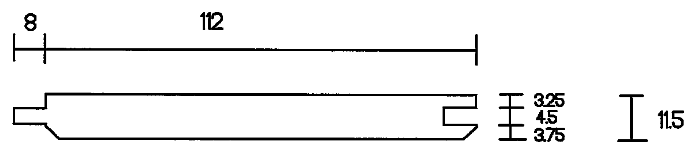 16mm x 125mm Softwood Untreated Matchboard (Finish 12mm x 110mm Cover) :  £1.20 per metre *Reduced to Clear*