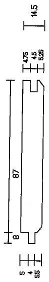 Treated T&G Matchboard  (14mm Thick x 87mm Cover) :  £1.45 per metre