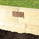 No.4718 Short Internal Sleeper Straight Flat Support Plate Pre-Galvanised