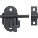 No.4A Oval Padlock Bolt - PREPACKED Black