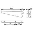 Twin Slot Shelving Brackets