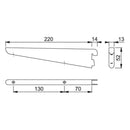 Twin Slot Shelving Brackets