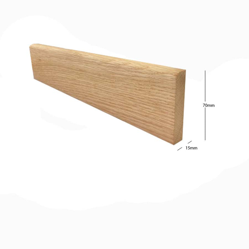 American White Oak Bullnose Architrave £5.99 per metre 70mm x 15mm Finished Size