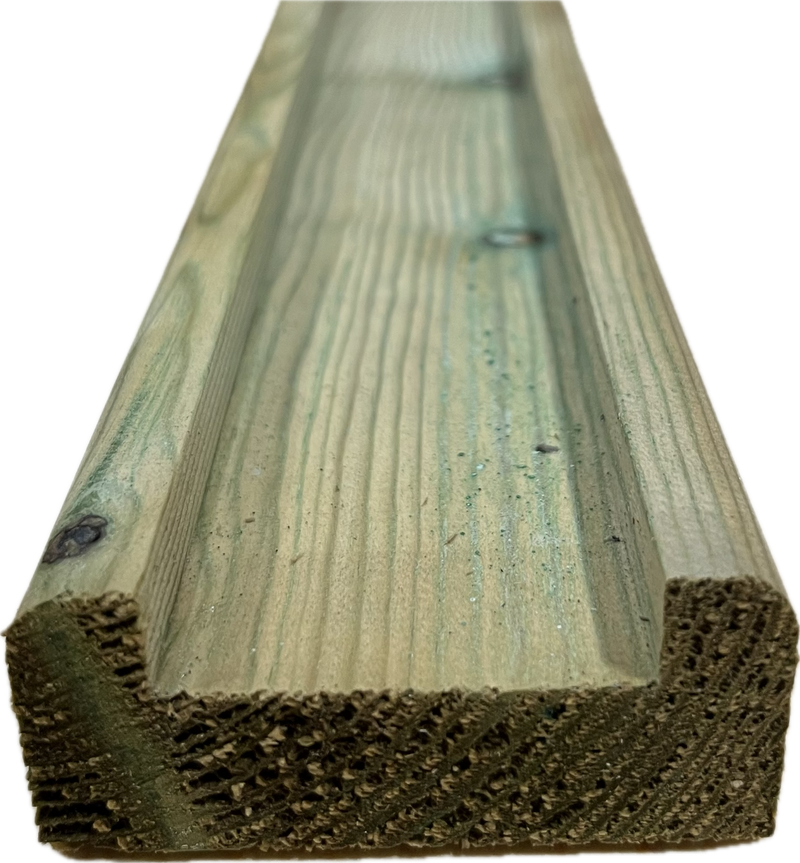 Treated Decking Baserail 2.4m Length