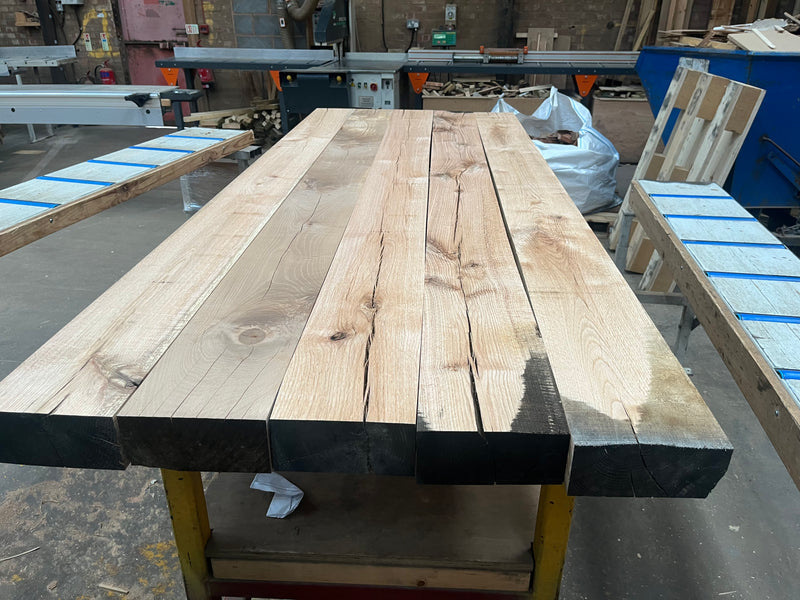 85mm x 185 mm Planed Air Dried Oak Beam (Collection Only)