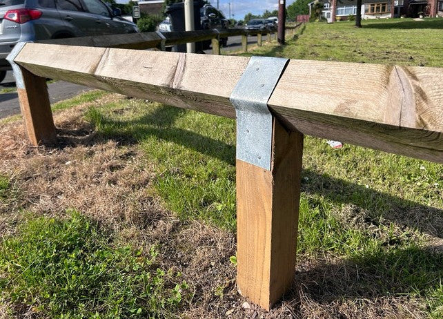 1.0m Treated UC3 Birds Mouth Fence Post 100mm x 100mm (4"x 4")