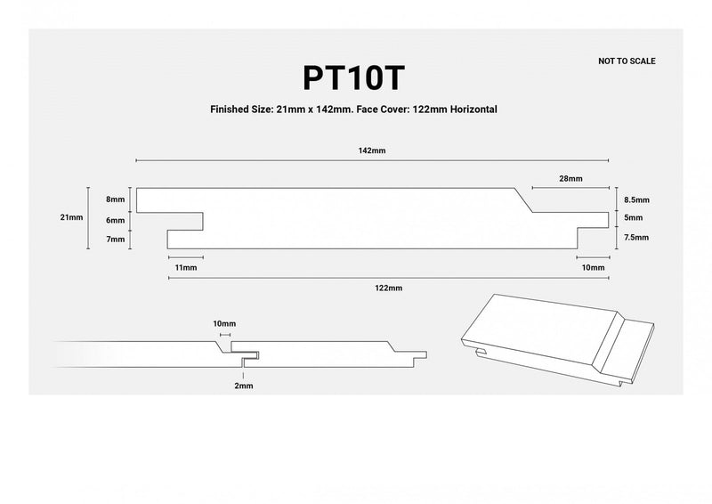 Thermowood Radiata Pine Clear Shiplap (21mm x 122mm Cover) : £7.99 per metre