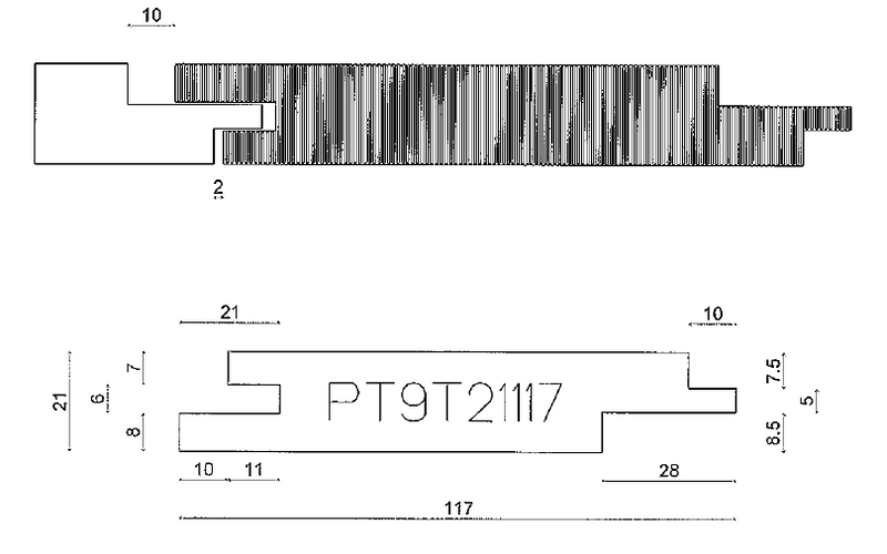Thermowood Shadow Groove (20mmThick x 105mm Cover) : £4.49 per metre