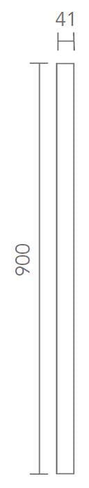 41mm White Primed Square Spindle