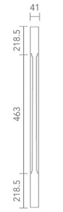 41mm White Primed Stop Chamfer Spindle