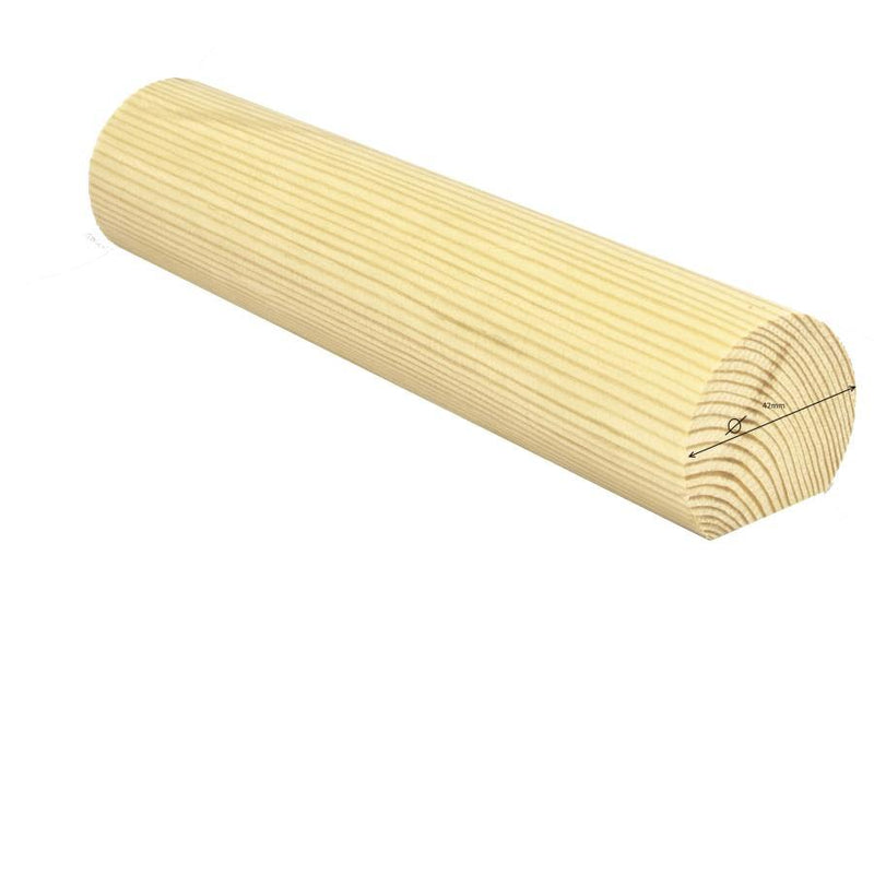 42MM SOFTWOOD MOPSTICK HANDRAIL :  £3.45 per metre - Davies Timber Ltd