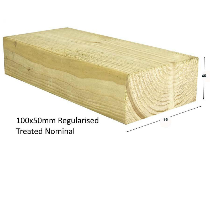 47 X 100MM C24 KD PAR TREATED GREEN :   £ 2.21  per metre - Davies Timber Ltd