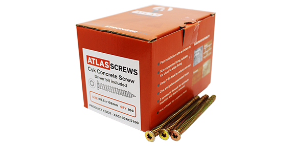 7.5mm x 152mm Masonry Frame Screw (100)