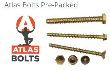 M8 x 75mm Atlas Bolts Hex Head (4)