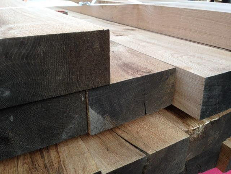 85mm x 185 mm Planed Air Dried Oak Beam (Collection Only)