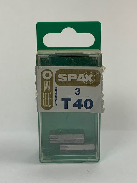 Spax T40 Bits 25mm (5)