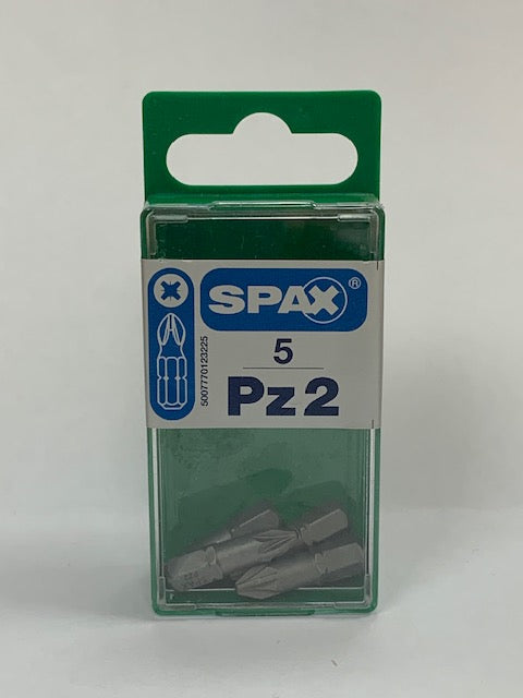 Spax PZ2 Bits 25mm (5)