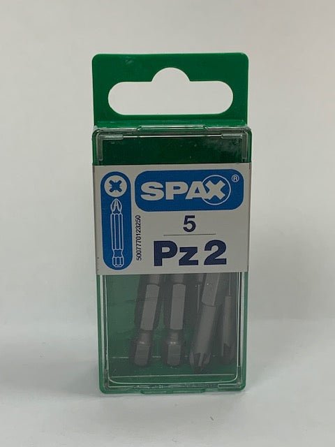 Spax PZ2 Bits 50mm (5)