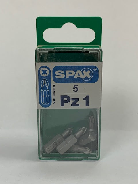 Spax PZ1 Bits 25mm (5)