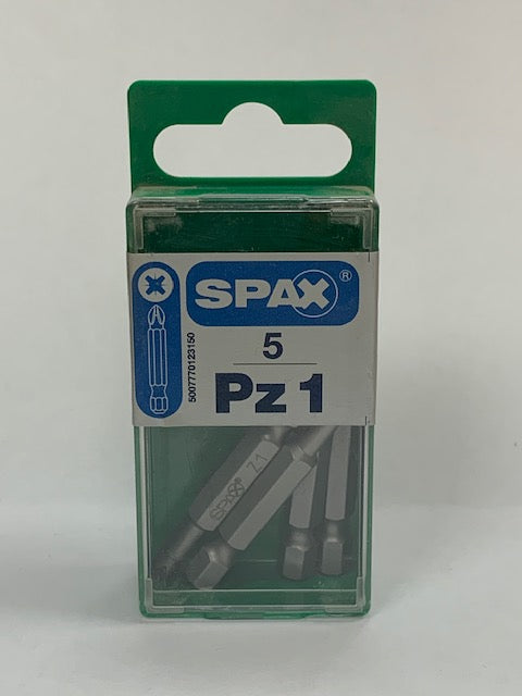 Spax PZ1 Bits 50mm (5)