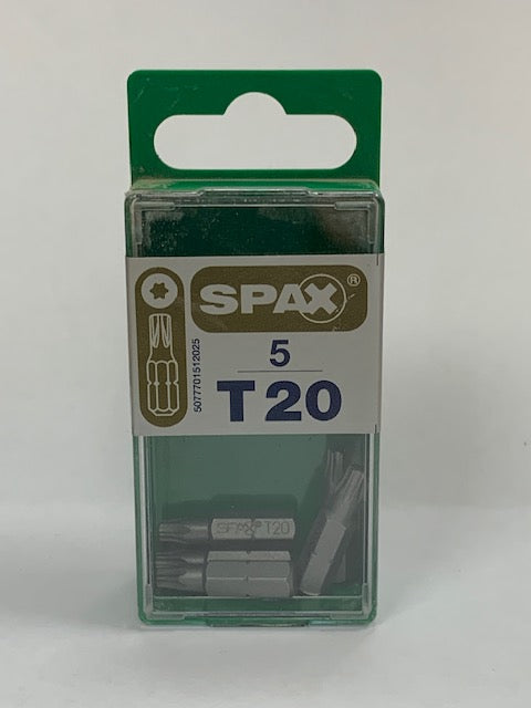 Spax T20 Bits 25mm (5)