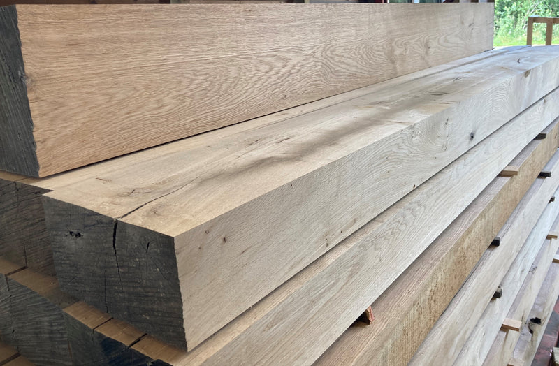 2000mm x 200mm x 120mm Planed Air Dried Oak Beam (Collection Only)
