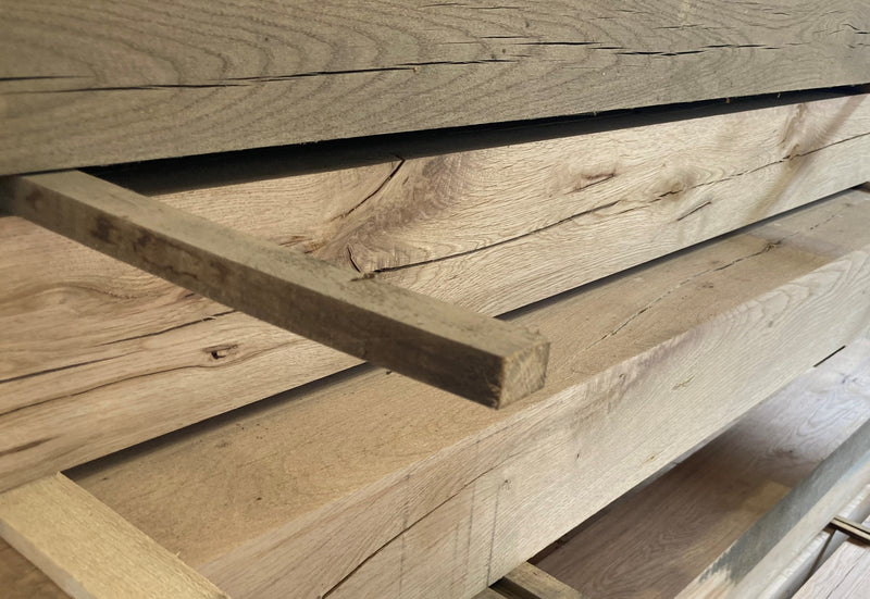 140mm x 140 mm Planed Air Dried Oak Beam (Collection Only)