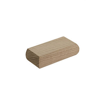 Oak Low Profile Half Newel Cap