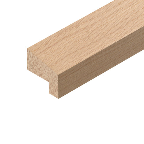 26x23mm Oak Fire Check Hockey Stick 2.4m Lengths