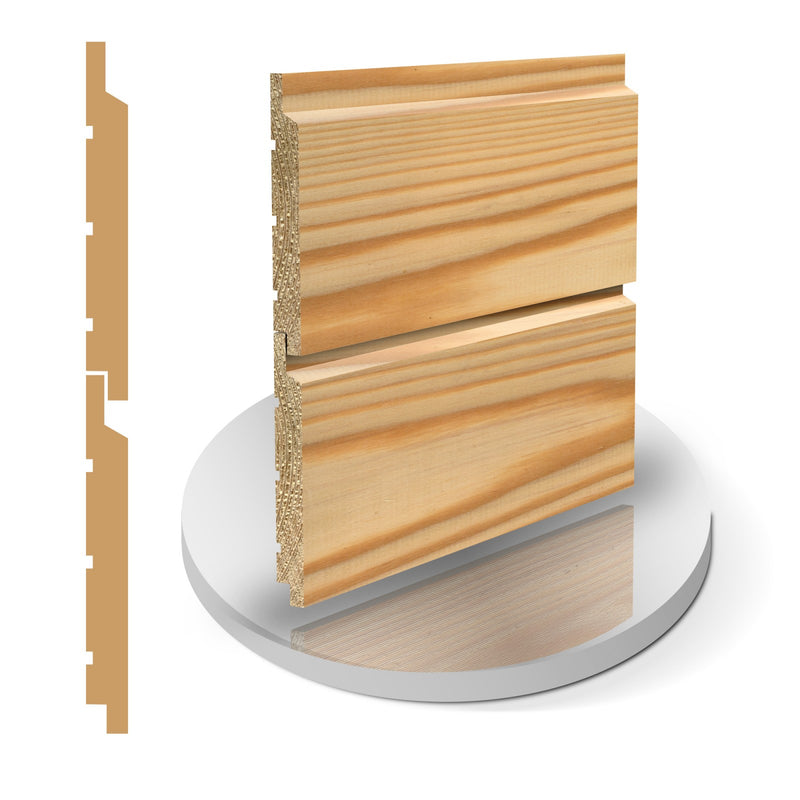 Siberian Larch Shiplap (20mm x 130mm Cover) :  £7.99 per metre