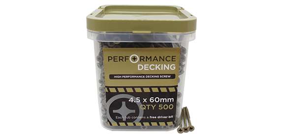 Performance 60mm Decking Screws (Tub 500)