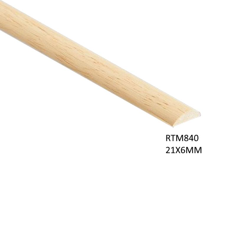 LT HARDWOOD HLF RND 21 X 6MM 2.4M (F)