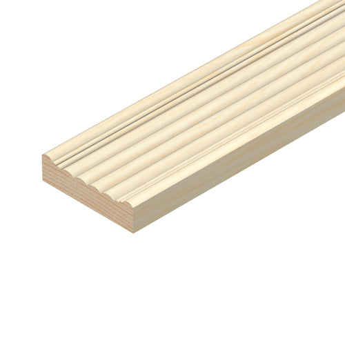 Reeded Architrave 79x21mm Pine 2.4m Lengths