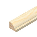 Ovolo Glass Bead 15x12mm Pine 2.4m Lengths