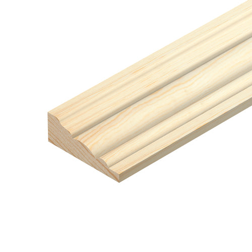 Barrel Moulding 34x12mm Pine 2.4m Lengths