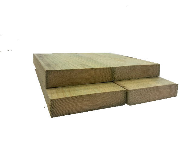 22mm x 100mm Sawn Green Treated (4"x 1") :  £1.08 per metre