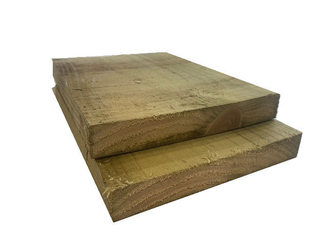 22mm x 150mm Sawn Green Treated (6"x 1") :   £1.65  per metre