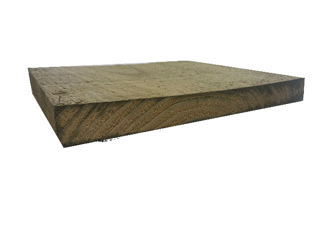 22mm x 200mm Sawn Green Treated (8"x 1") :   £2.60  per metre