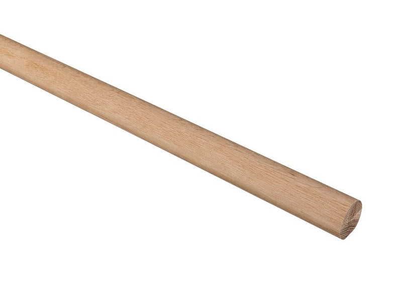 White Oak 54mm  Round Mopstick Handrail 4.2m Long