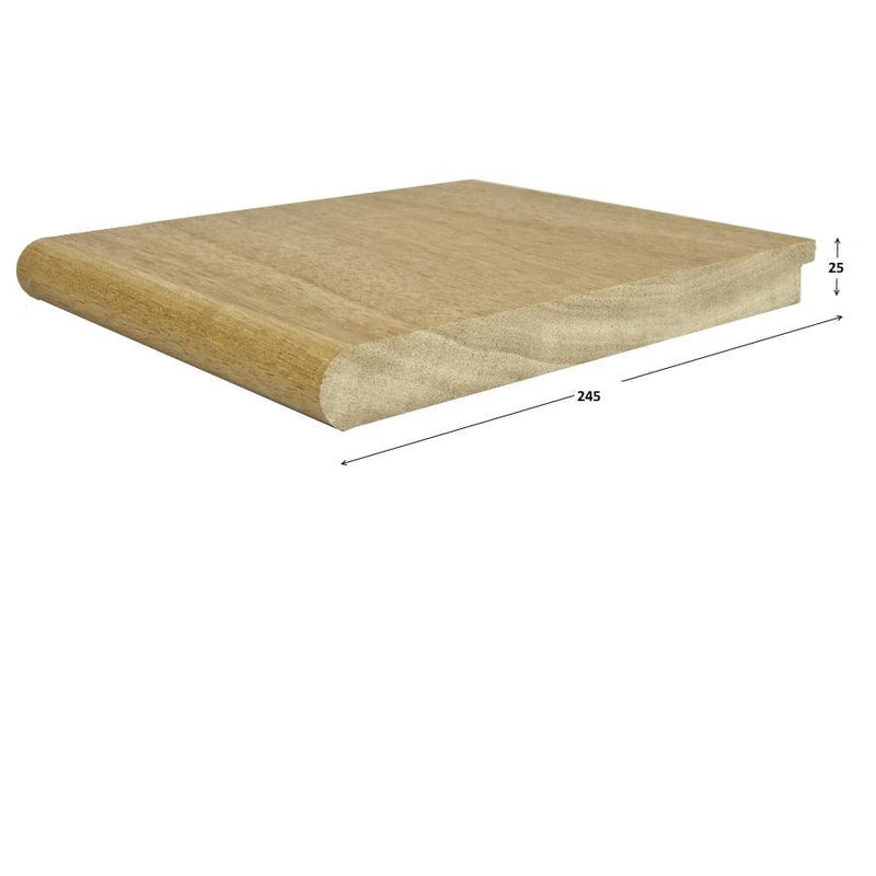 26X240MM HARDWOOD BULLNOSED WINDOWBOARD :  £17.99 per metre - Davies Timber Ltd