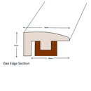 Unfinished Oak End Threshold :  £14.39 per metre