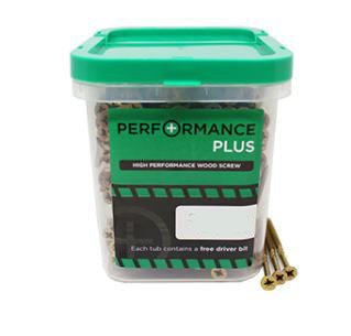 M5 x 50mm Performance Plus Wood screws TUB (450)