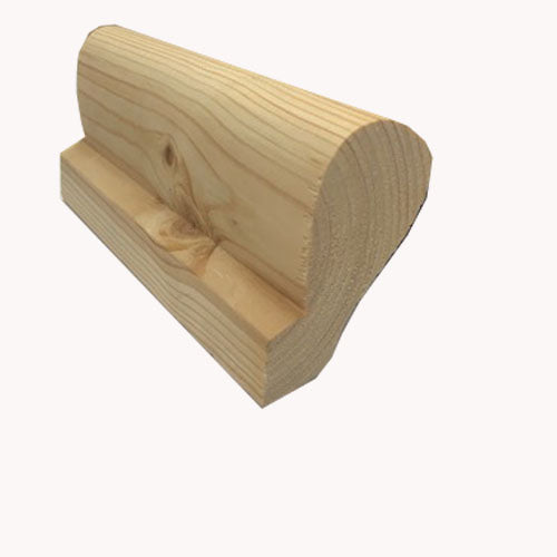 Softwood Pigs Ear Wall Mounted Handrail :  £6.95 per metre